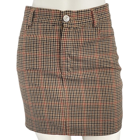 Brandy Melville brown plaid skirt - Picture 5 of 5